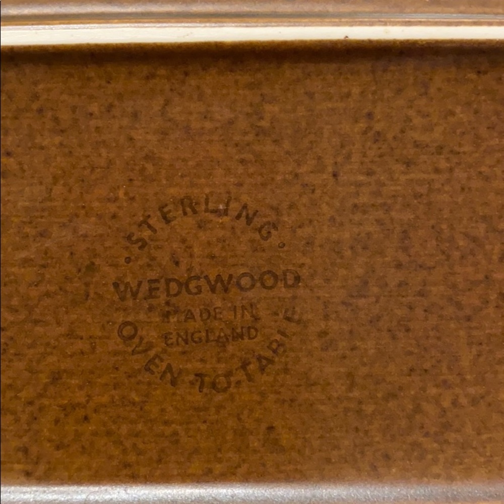 Rectangular dish brown pottery - Picture 3 of 3